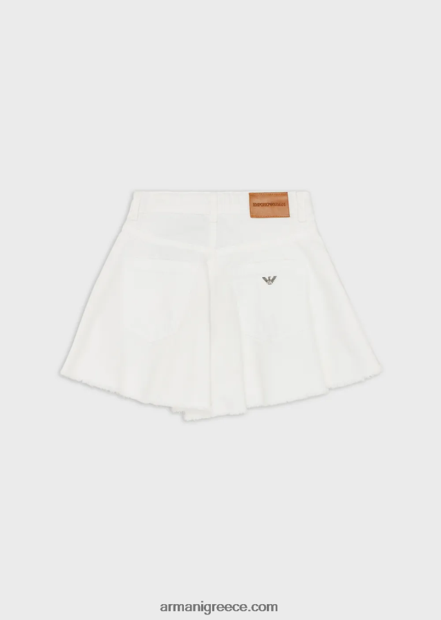 κορίτσι Armani σορτς βαμμένο με ταύρο 4046R62552 άσπρο