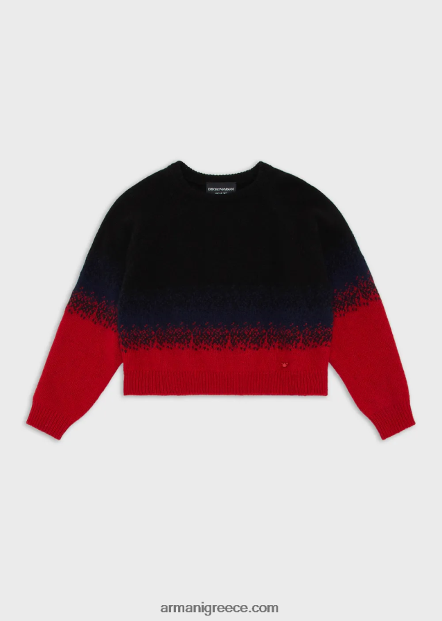 κορίτσι Armani βελονοδιάτρητο άλμα μαλλί 4046R62570