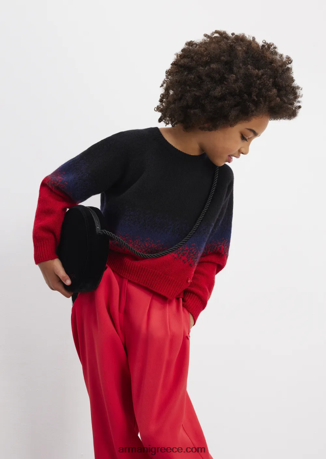 κορίτσι Armani βελονοδιάτρητο άλμα μαλλί 4046R62570