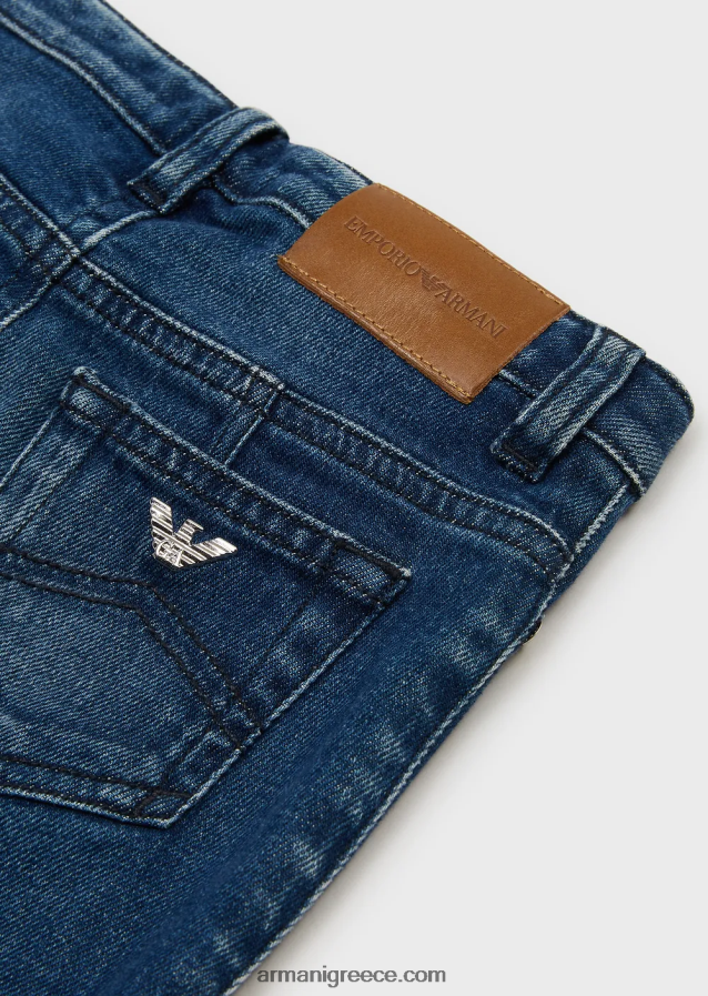 κορίτσι Armani j32 τζιν τζιν με πέτρα 4046R62574 ναυτικό μπλε