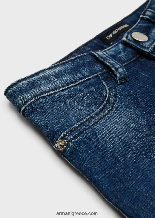 κορίτσι Armani j32 τζιν τζιν με πέτρα 4046R62574 ναυτικό μπλε