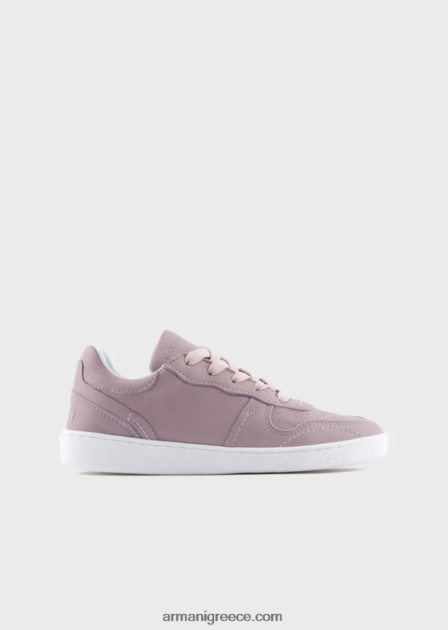 κορίτσι Armani δερμάτινα αθλητικά παπούτσια με τρύπες 4046R62579 ροζ