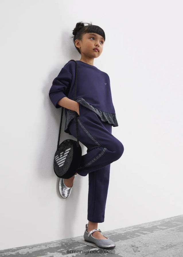 κορίτσι Armani mary janes με παγιέτες παντού 4046R62581 ασήμι