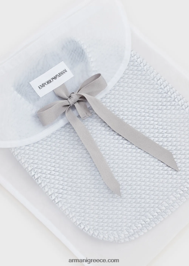 κορίτσι Armani σετ δύο σαλιάρες με αετούς op-art 4046R62624 γαλανός