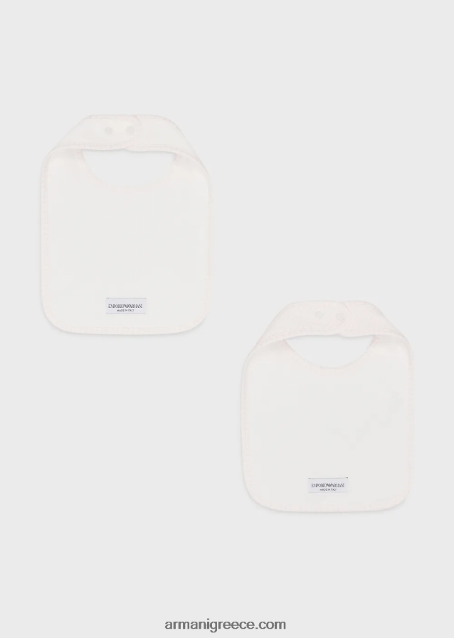 κορίτσι Armani σετ δύο σαλιάρες με αετούς op-art 4046R62625 ροζ