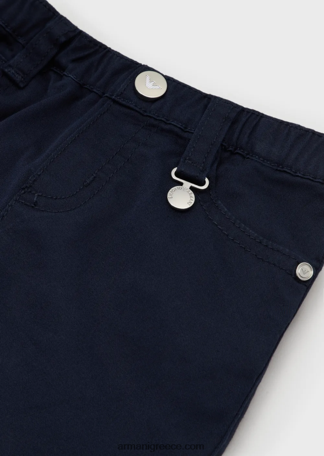 κορίτσι Armani παντελόνι από βαμβακερή γαμπαρντίνα 4046R62622