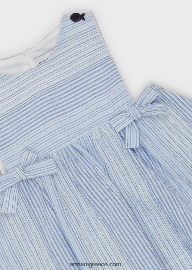 κορίτσι Armani Σετ με ριγέ παραθαλάσσιο εμπριμέ φόρεμα και σορτς 4046R62656