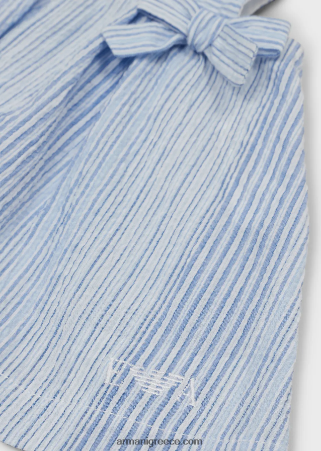 κορίτσι Armani Σετ με ριγέ παραθαλάσσιο εμπριμέ φόρεμα και σορτς 4046R62656