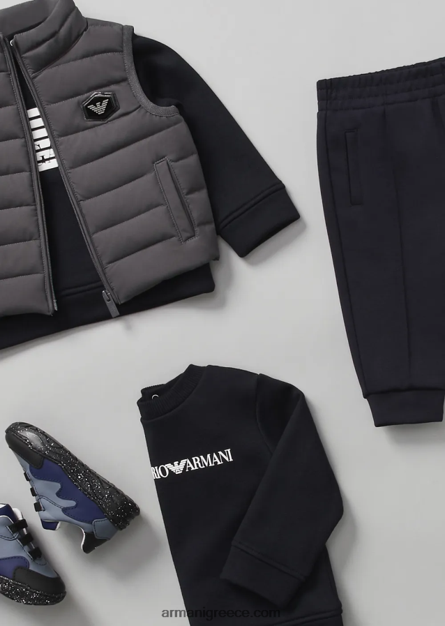 κορίτσι Armani φούτερ με λογότυπο modal-blend 4046R62651