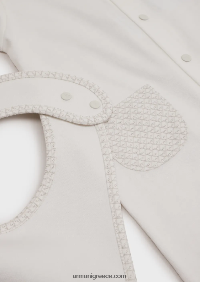 κορίτσι Armani Σετ δώρου που αποτελείται από σαλιάρα αετού op-art και onesie 4046R62642