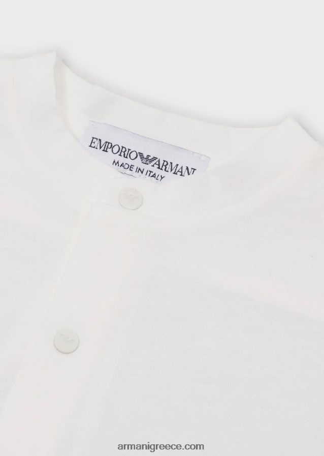 κορίτσι Armani Σετ δώρου που αποτελείται από σαλιάρα αετού op-art και onesie 4046R62643 ροζ