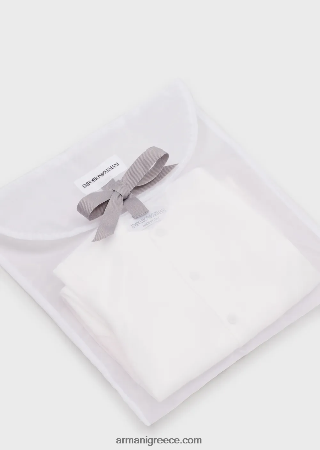 κορίτσι Armani Σετ δώρου που αποτελείται από σαλιάρα αετού op-art και onesie 4046R62643 ροζ