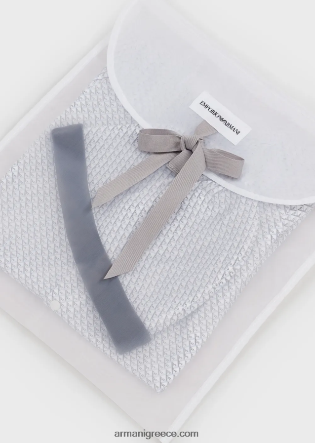 κορίτσι Armani Σετ δώρου που αποτελείται από μποτάκια αετού op-art, σαλιάρα, onesie και beanie 4046R62648